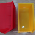 Colorful wall-mounted plastic storage bin